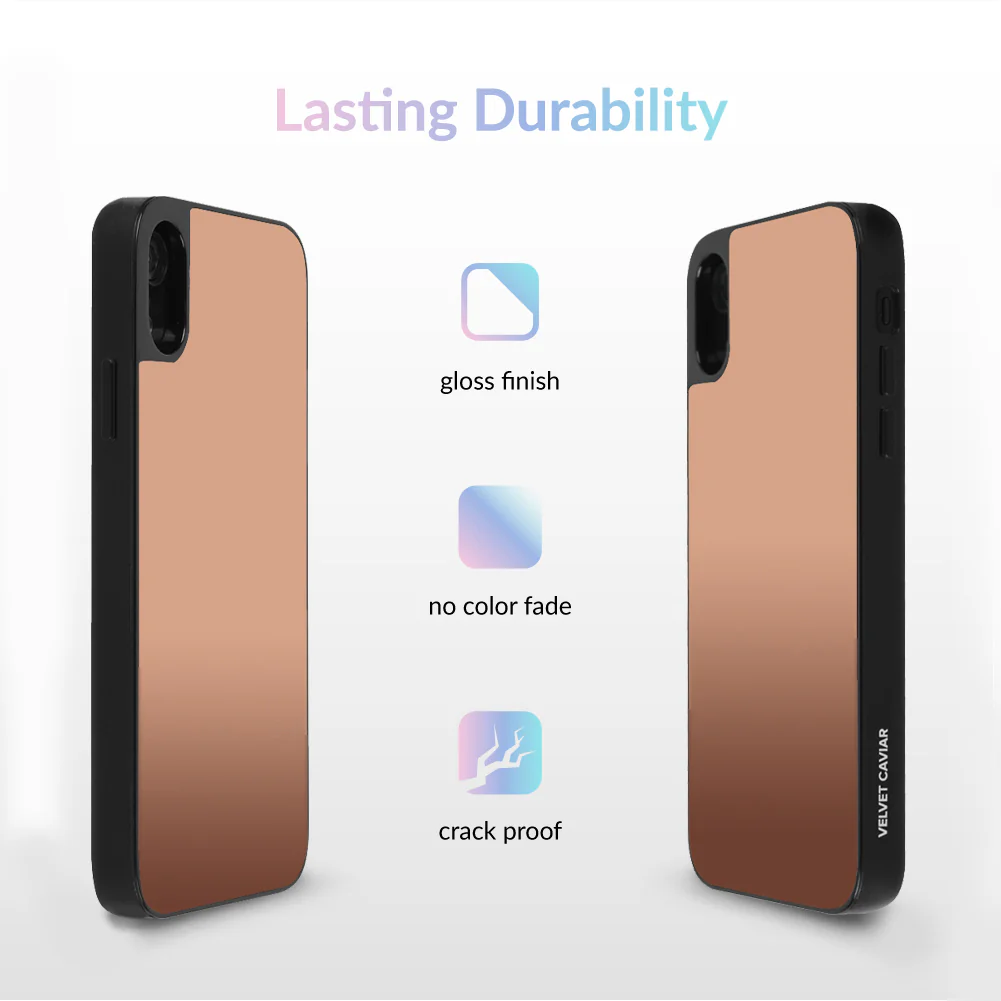 Rose Gold Reflective Mirror iPhone Case - Image 41