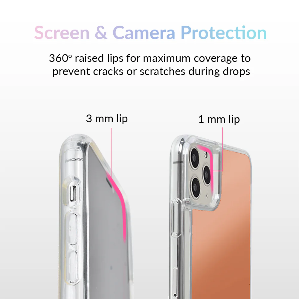 Rose Gold Reflective Mirror iPhone Case - Image 54