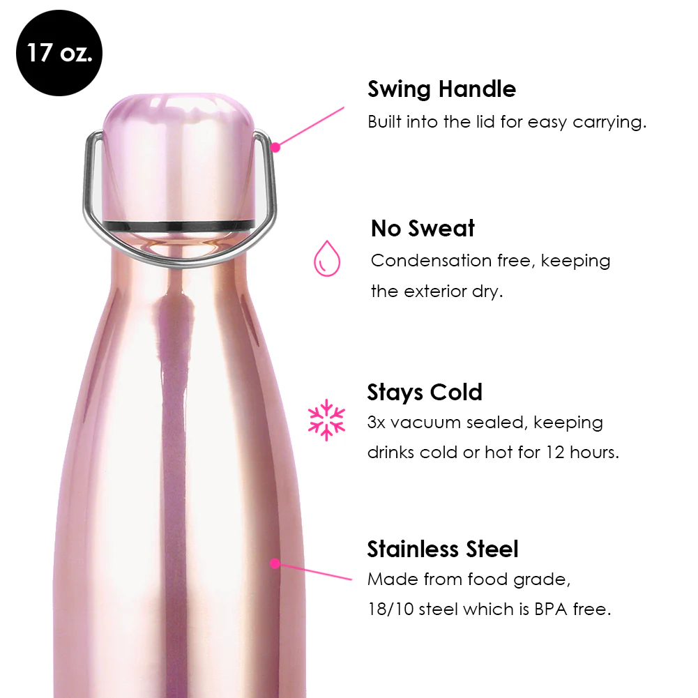 Rose Gold Water Bottle - Image 3