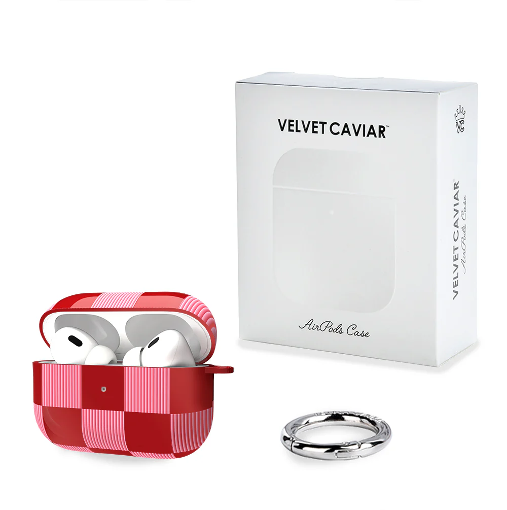 Rose Vibe Checkered AirPod Case - Image 10