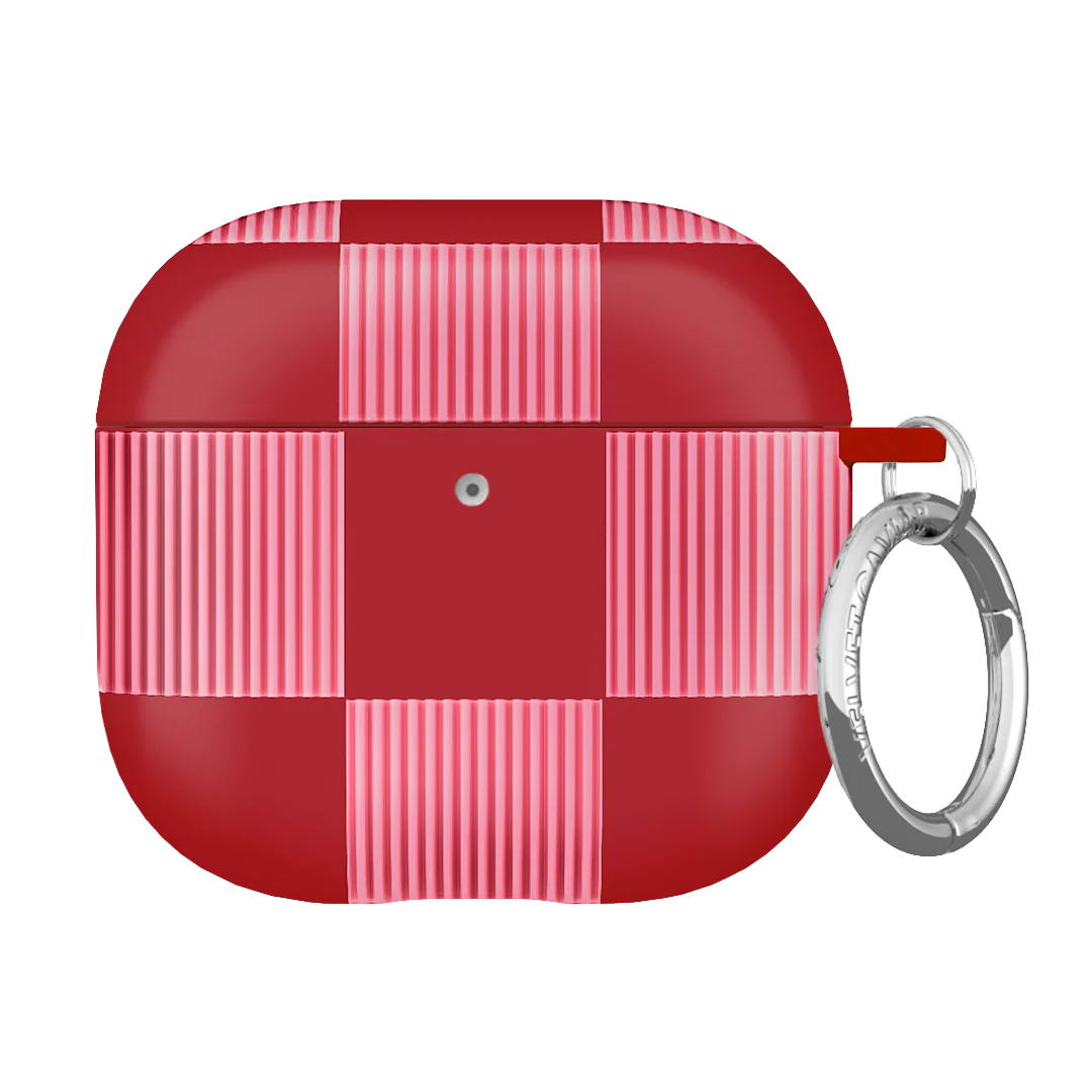 Rose Vibe Checkered AirPod Case - Image 16