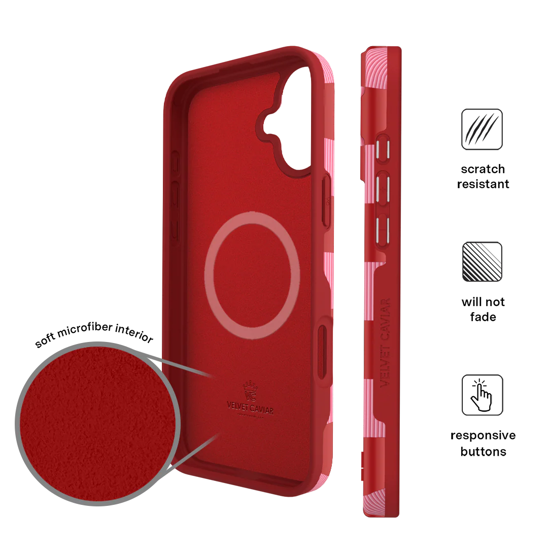 Rose Vibe Checkered iPhone Case - Image 114
