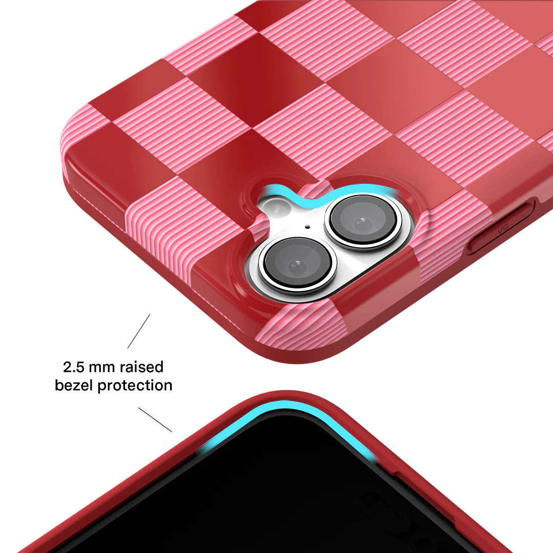 Rose Vibe Checkered iPhone Case - Image 117