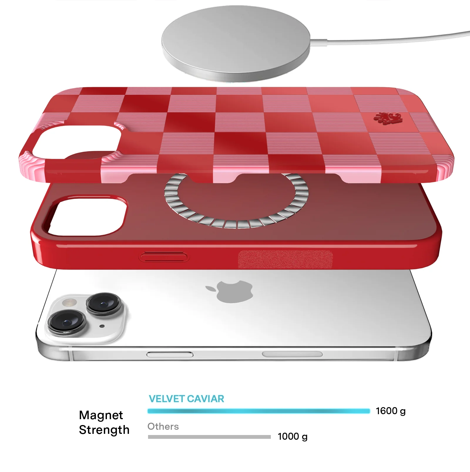 Rose Vibe Checkered iPhone Case - Image 16