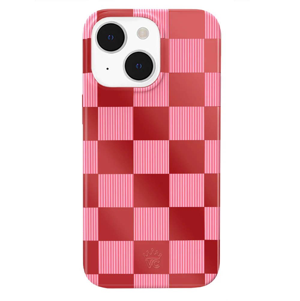 Rose Vibe Checkered iPhone Case - Image 43