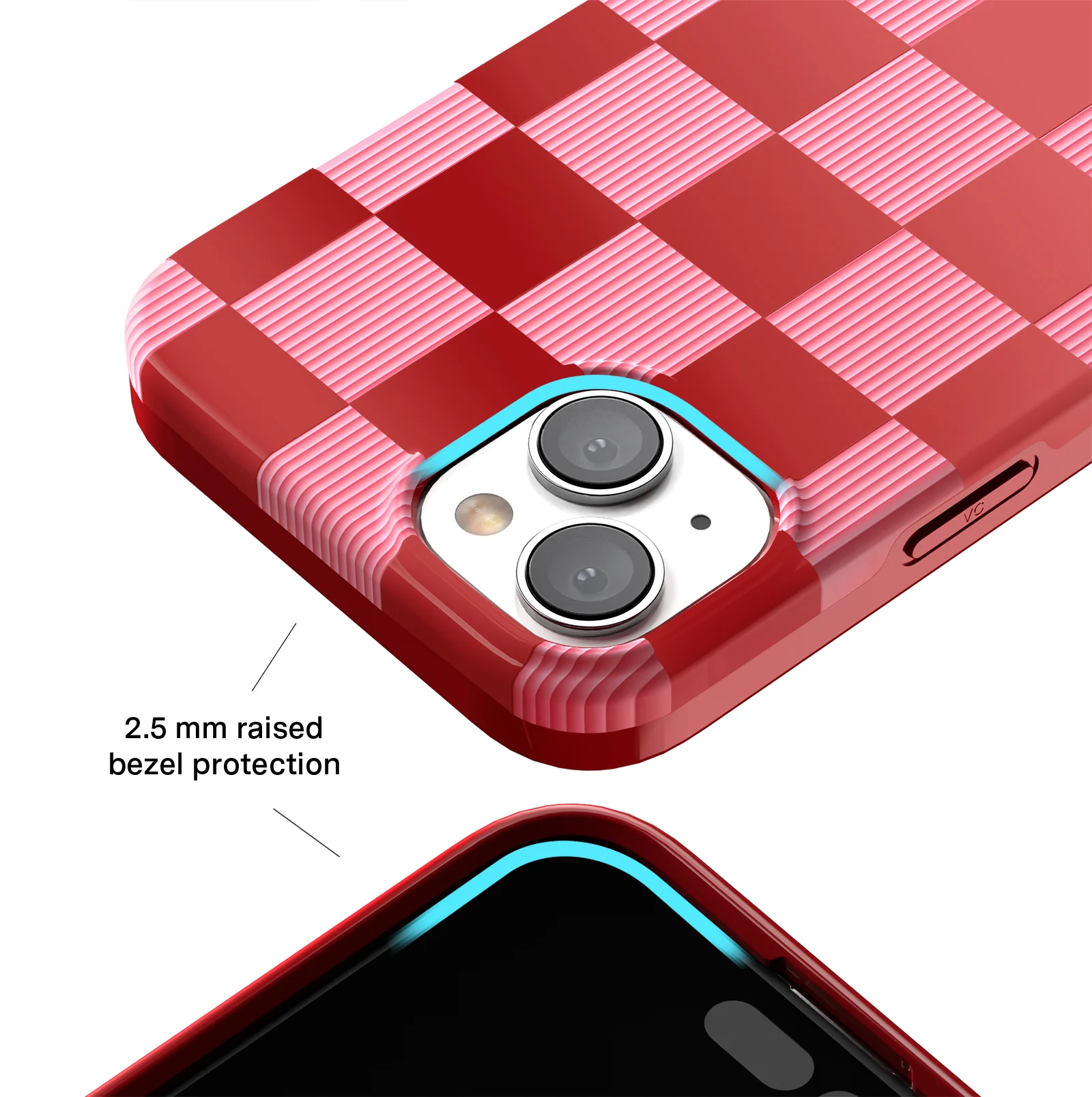 Rose Vibe Checkered iPhone Case - Image 57