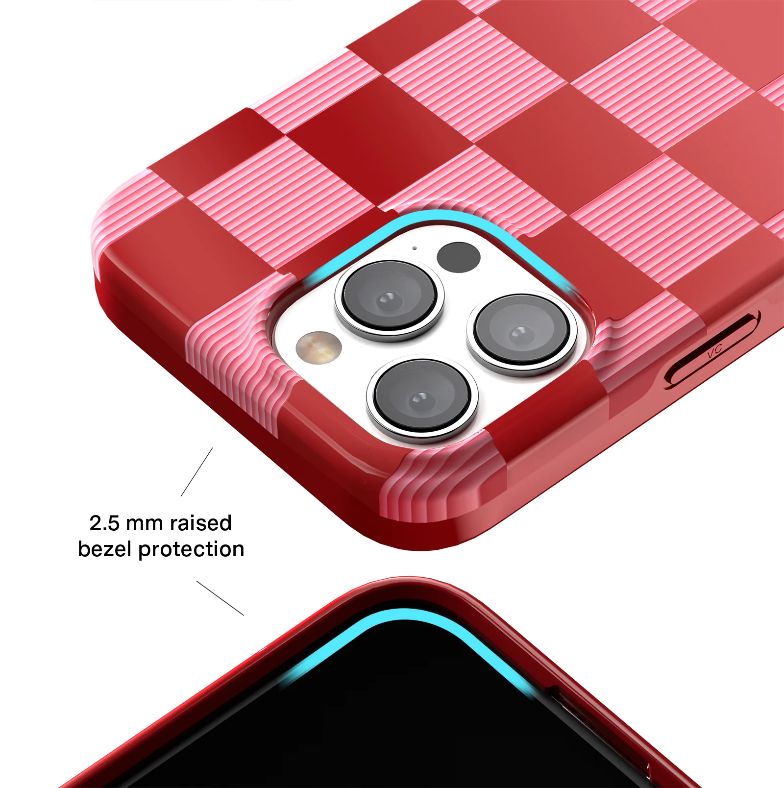 Rose Vibe Checkered iPhone Case - Image 63
