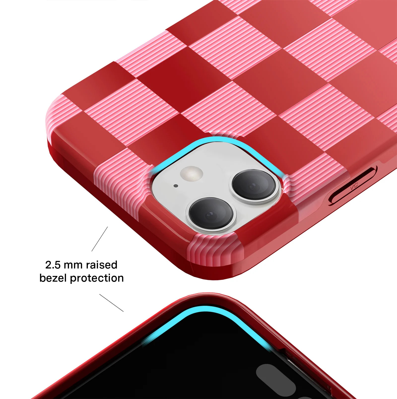 Rose Vibe Checkered iPhone Case - Image 81