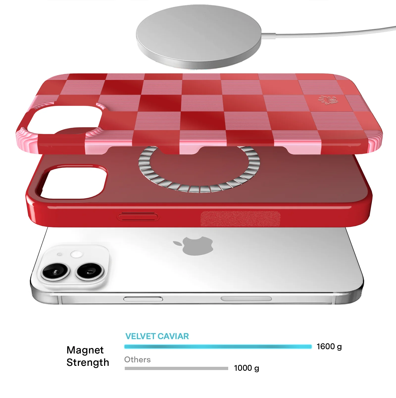 Rose Vibe Checkered iPhone Case - Image 82