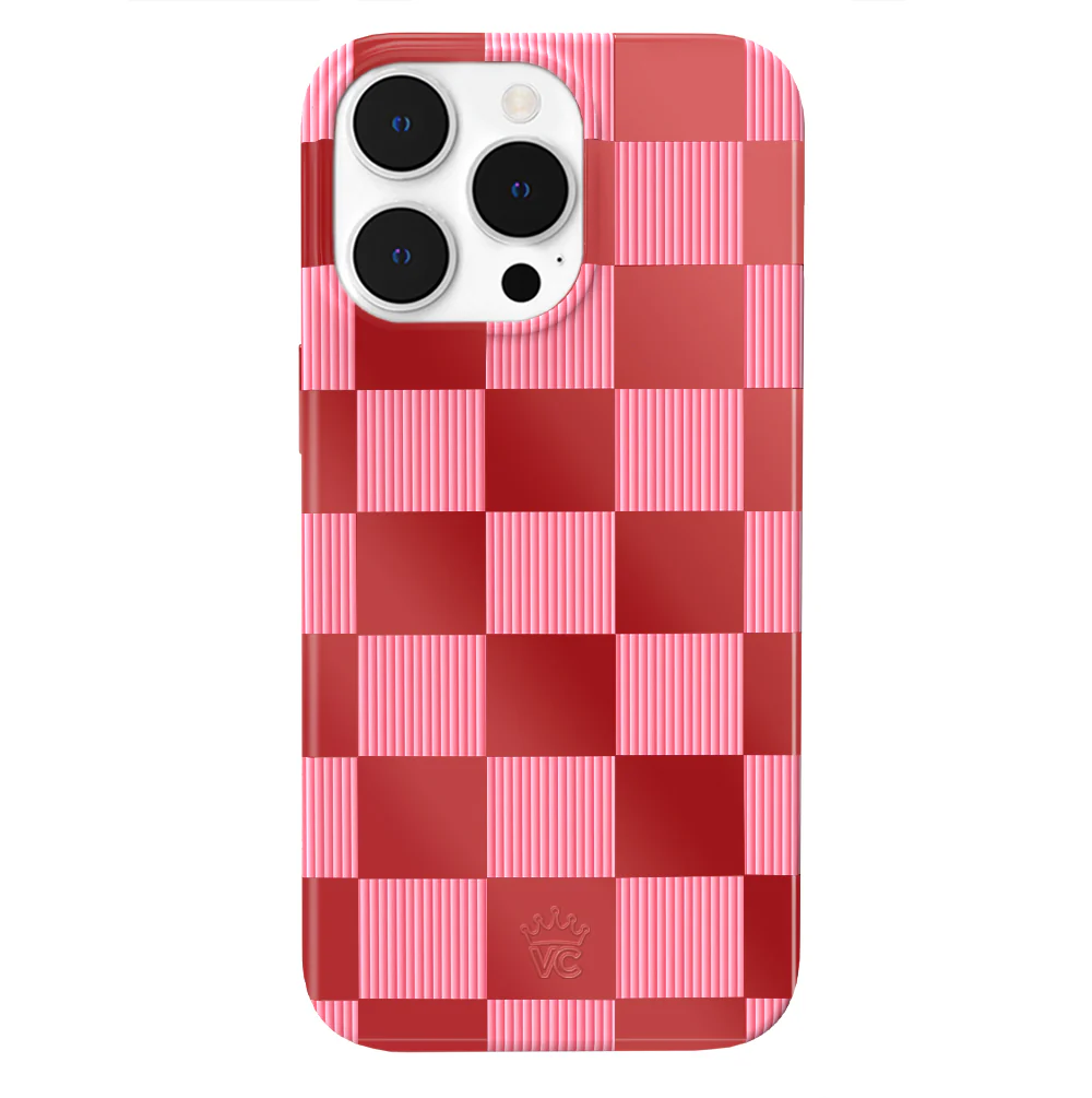 Rose Vibe Checkered iPhone Case - Image 91
