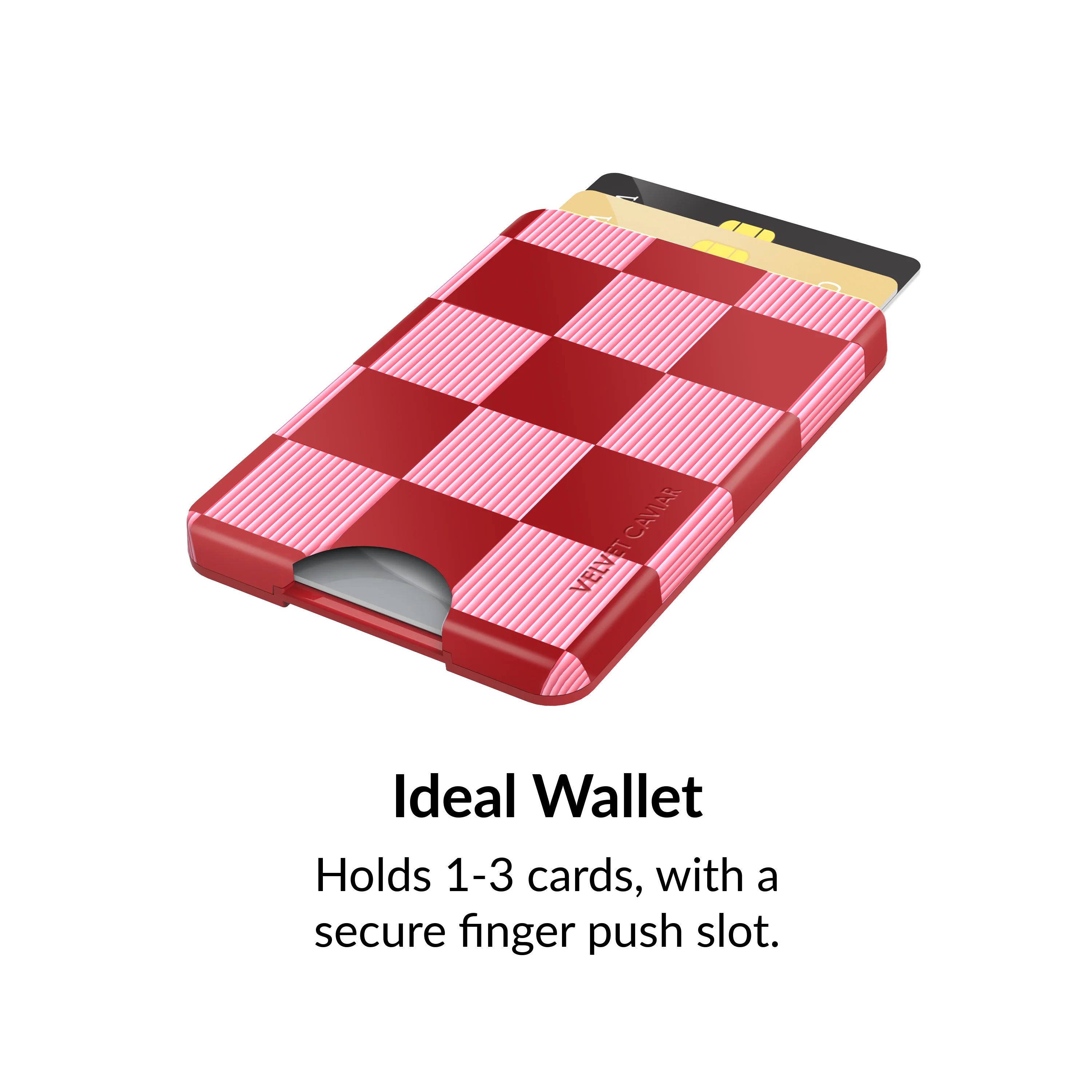 Rose Vibe Checkered Magsafe Wallet - Image 3