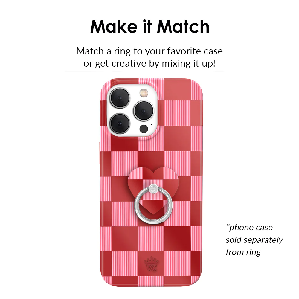 Rose Vibe Checkered Phone Ring - Image 2