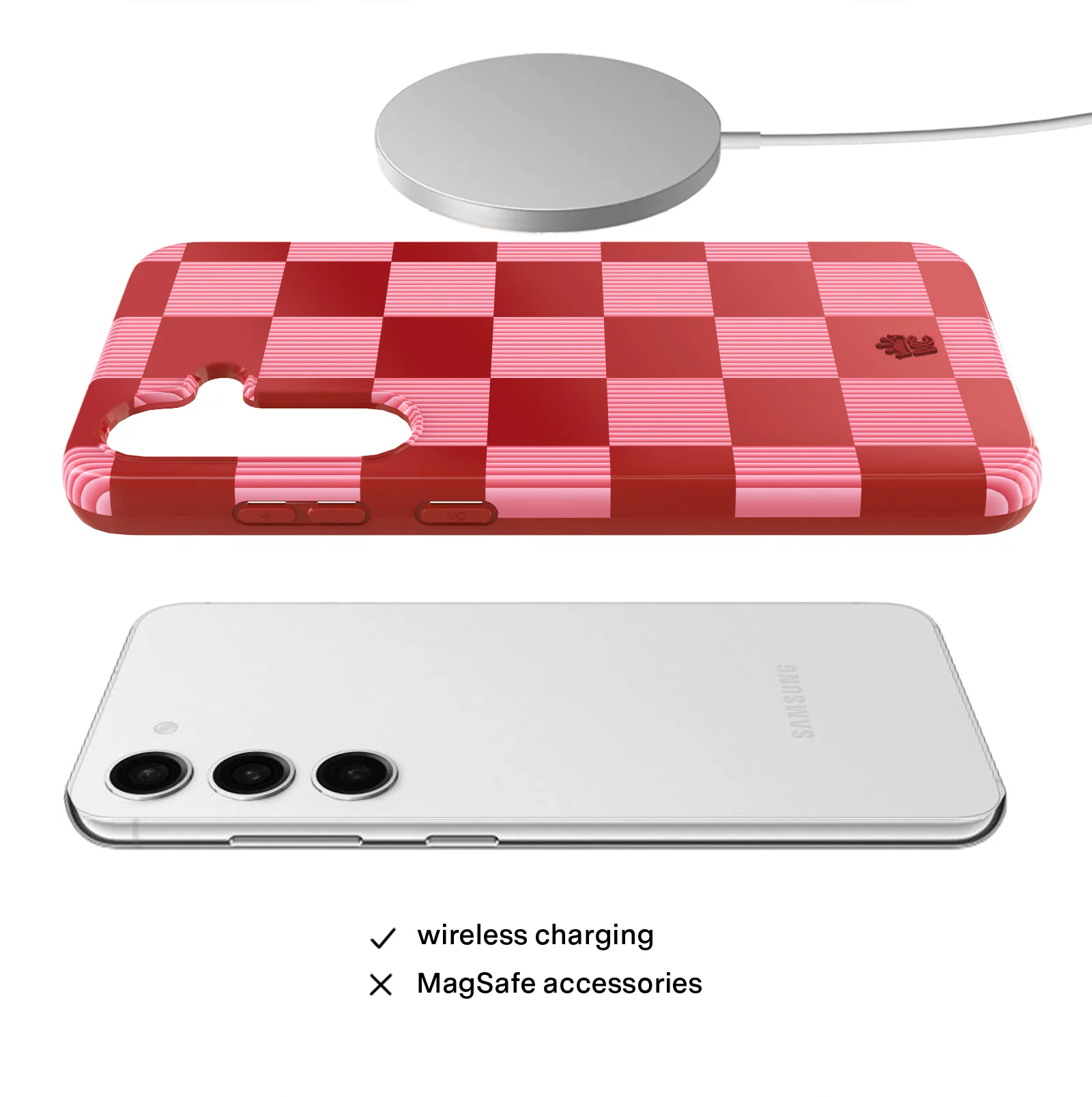 Rose Vibe Checkered Samsung Case - Image 10