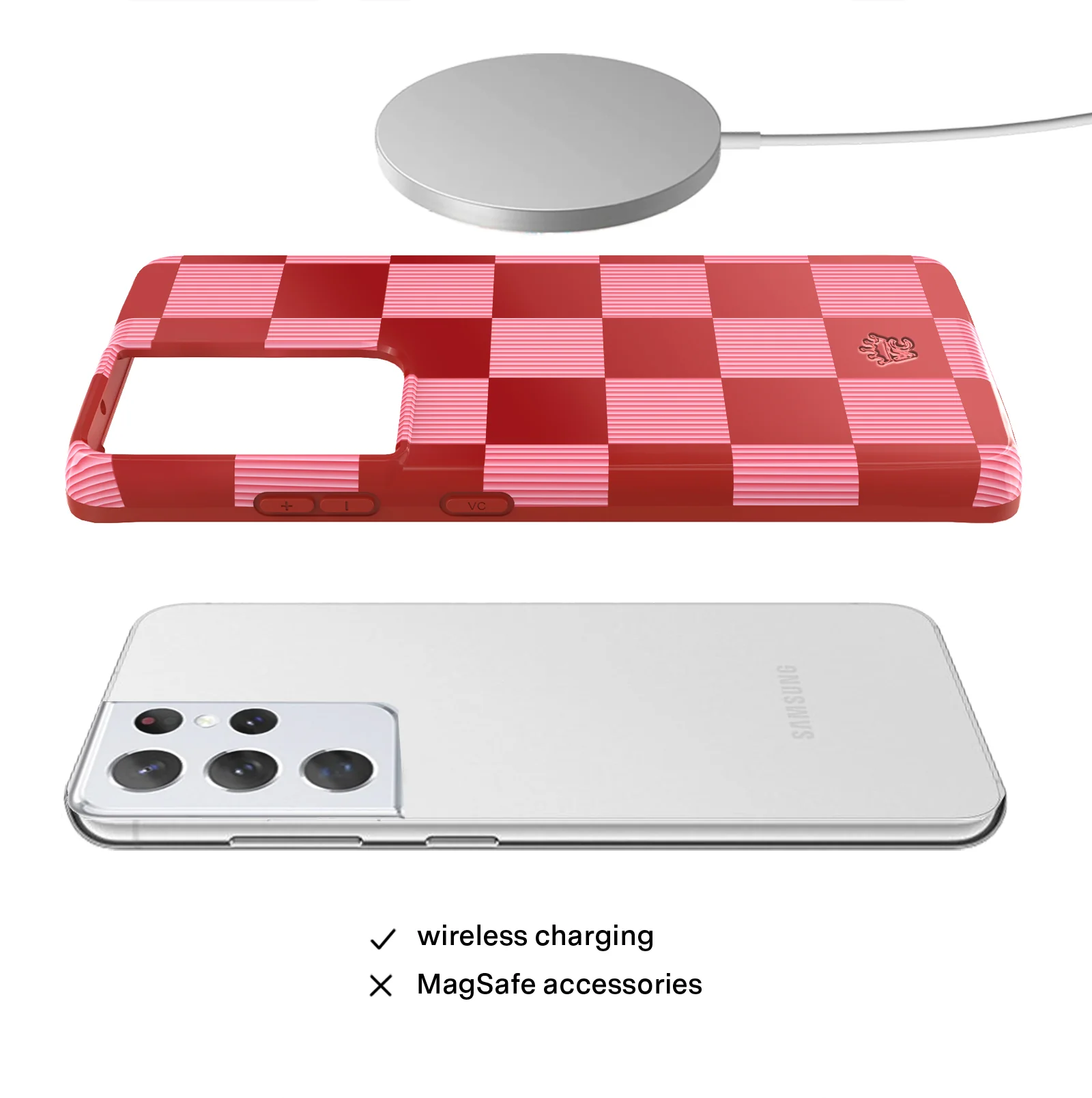 Rose Vibe Checkered Samsung Case - Image 68