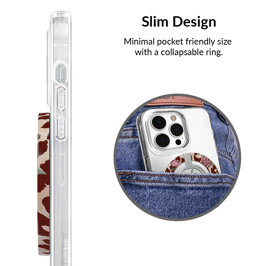 Rosy Leopard MagSafe Grip Ring - Image 5
