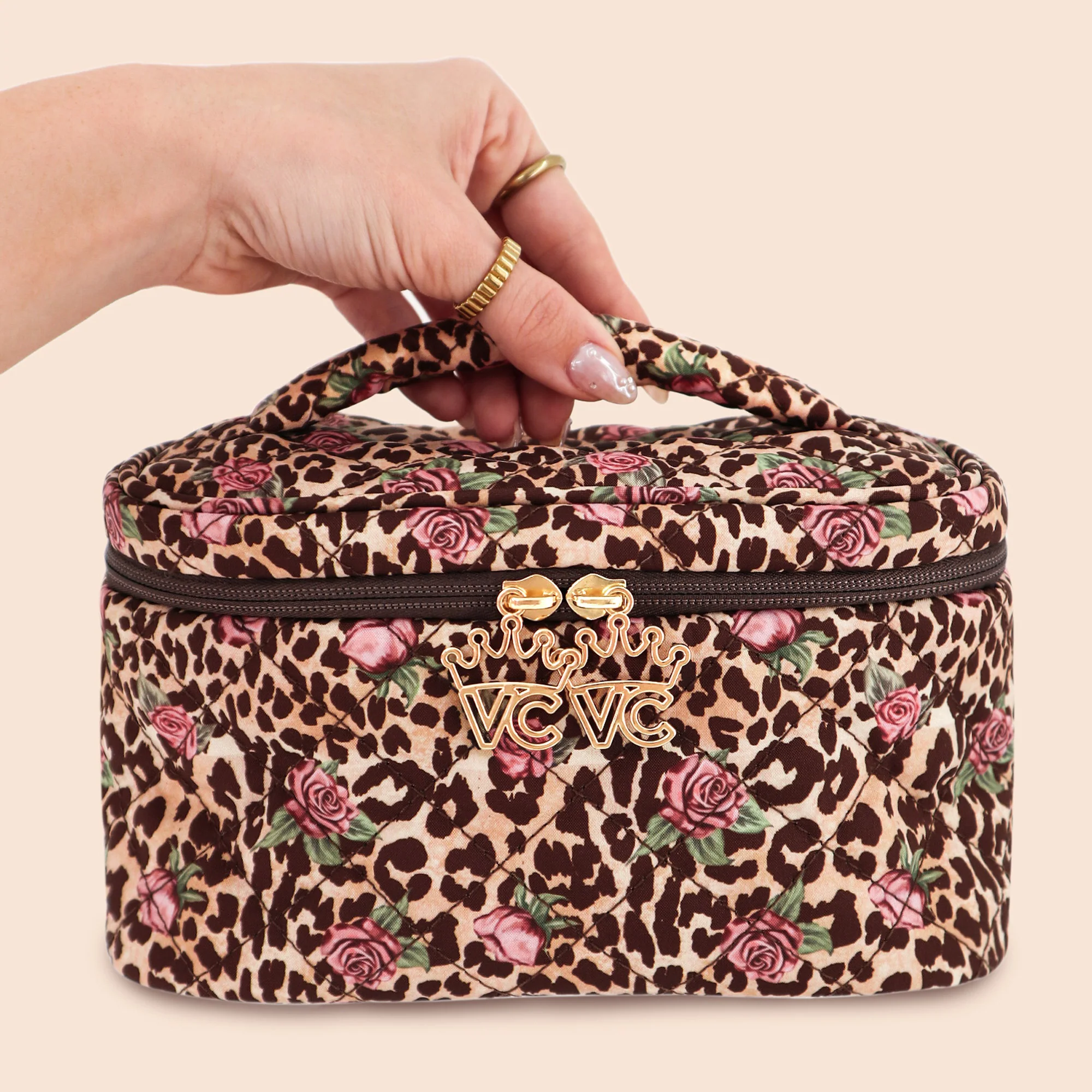 Rosy Leopard Vanity Bag - Image 2