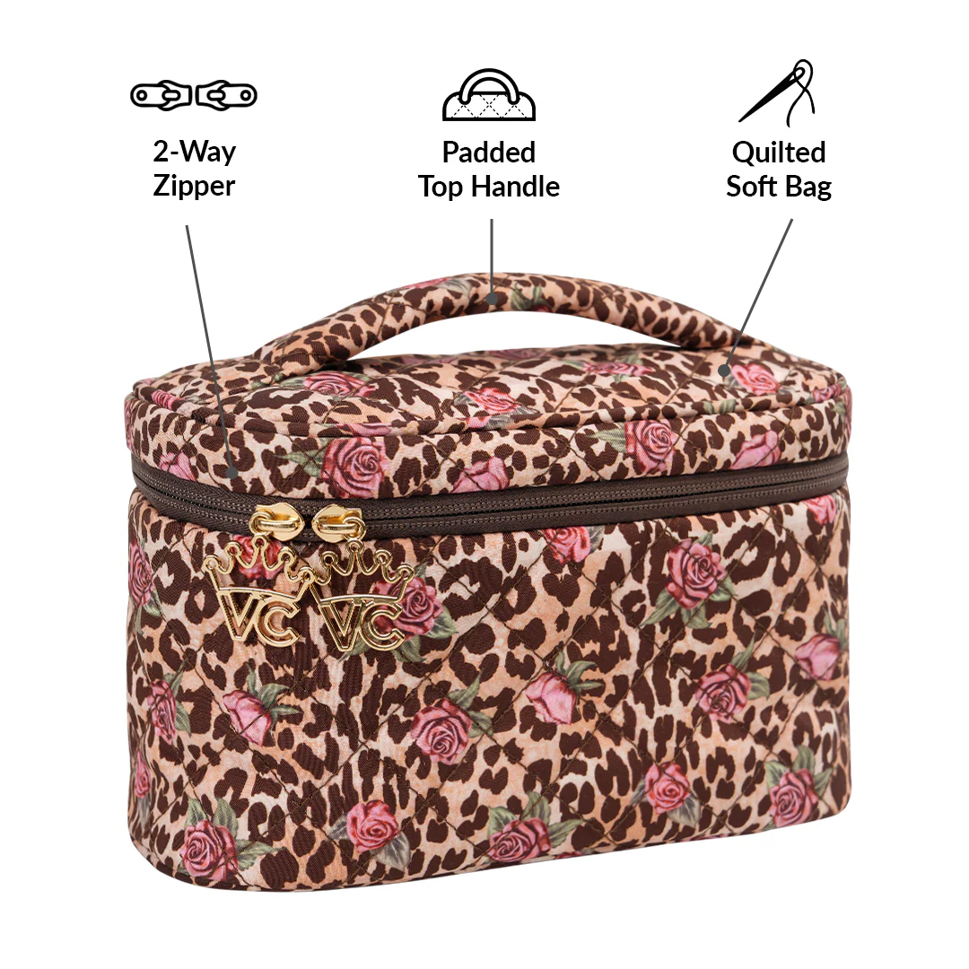 Rosy Leopard Vanity Bag - Image 3