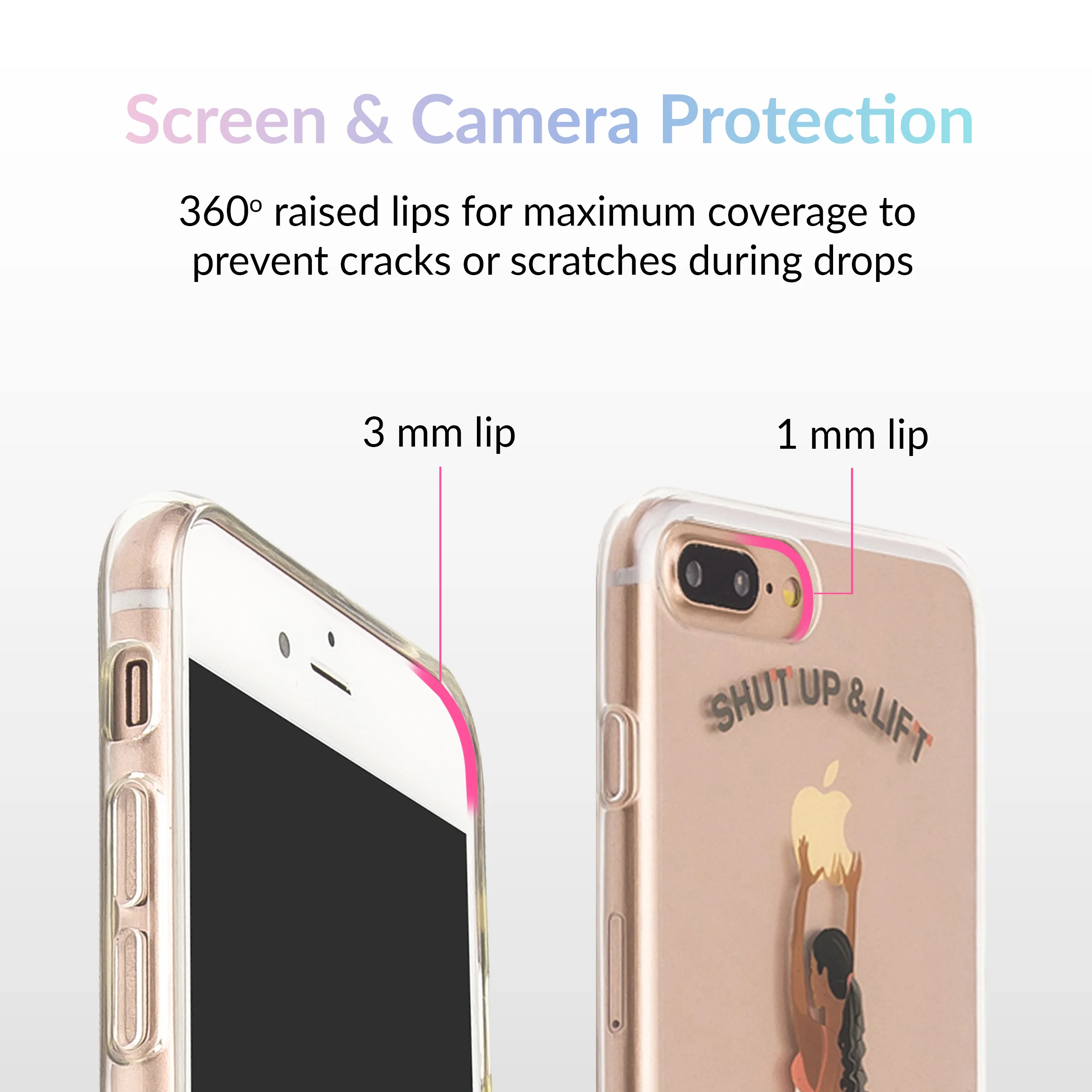 Shut Up & Lift iPhone Case Black Hair Pink Pants - Image 15