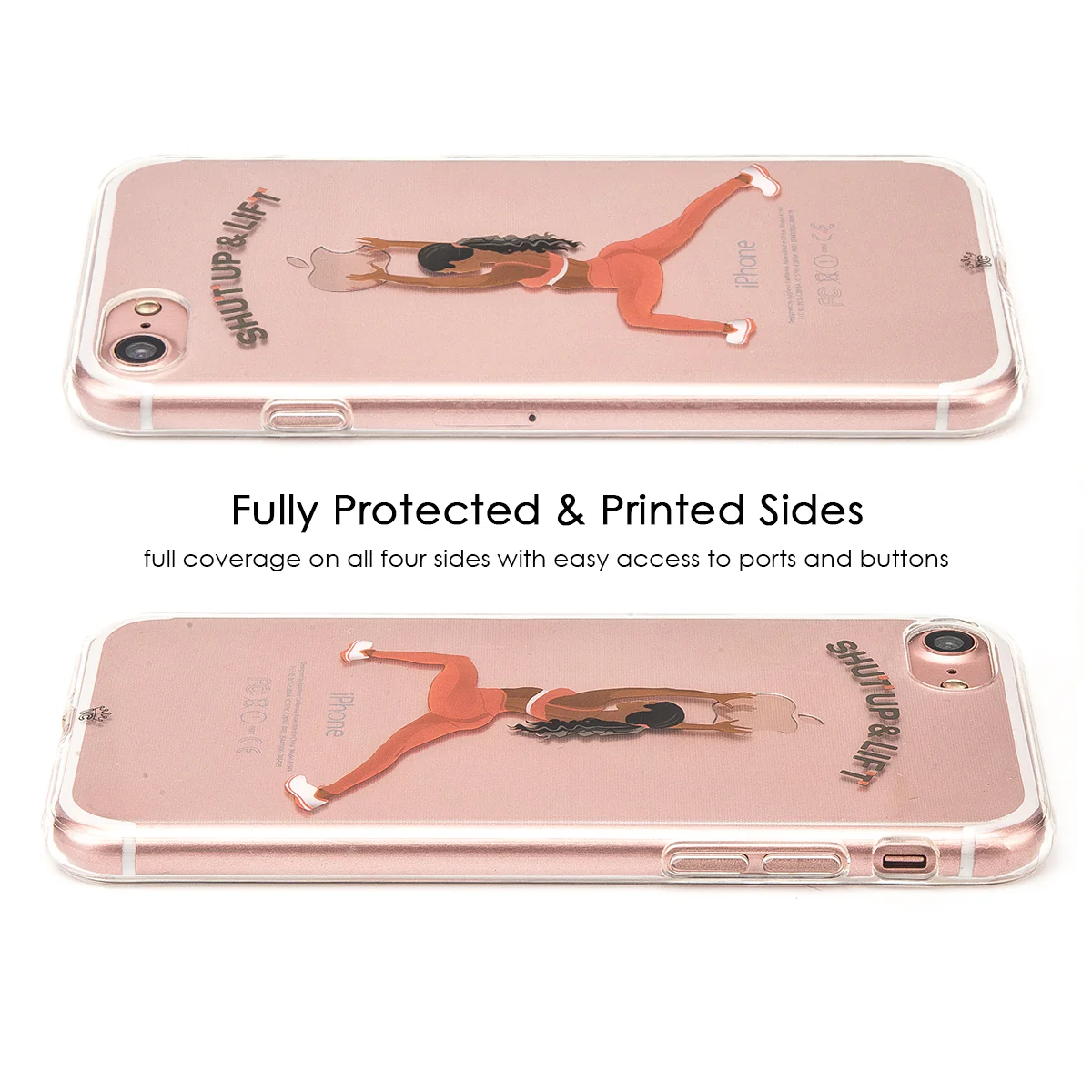 Shut Up & Lift iPhone Case Black Hair Pink Pants - Image 31