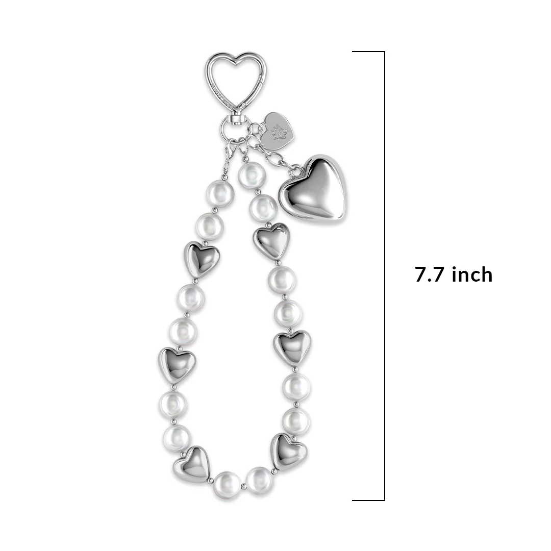 Silver Heart Drip Bag Charm - Image 4