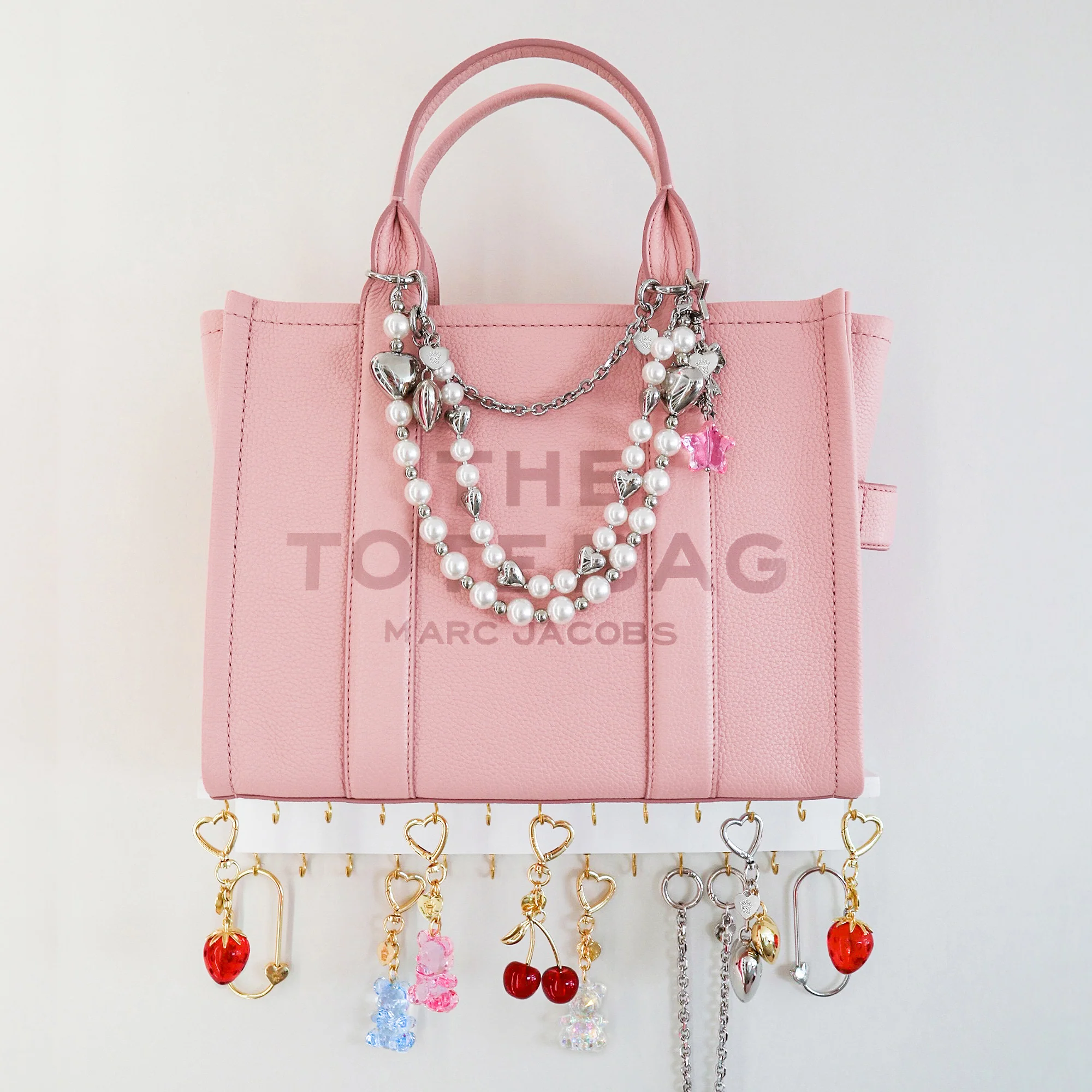 Silver Heart Drip Bag Charm - Image 5