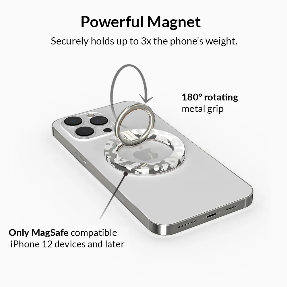 Chrome Leopard MagSafe Grip Ring - Image 3