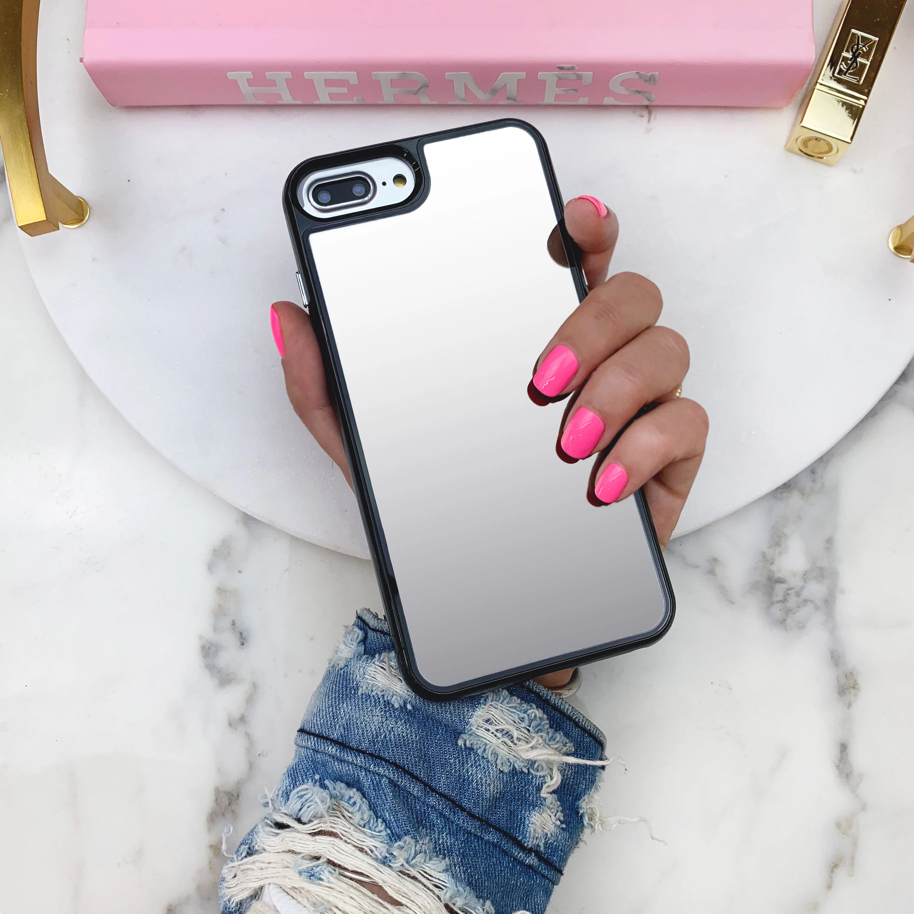 Silver Reflective Mirror iPhone Case - Image 20