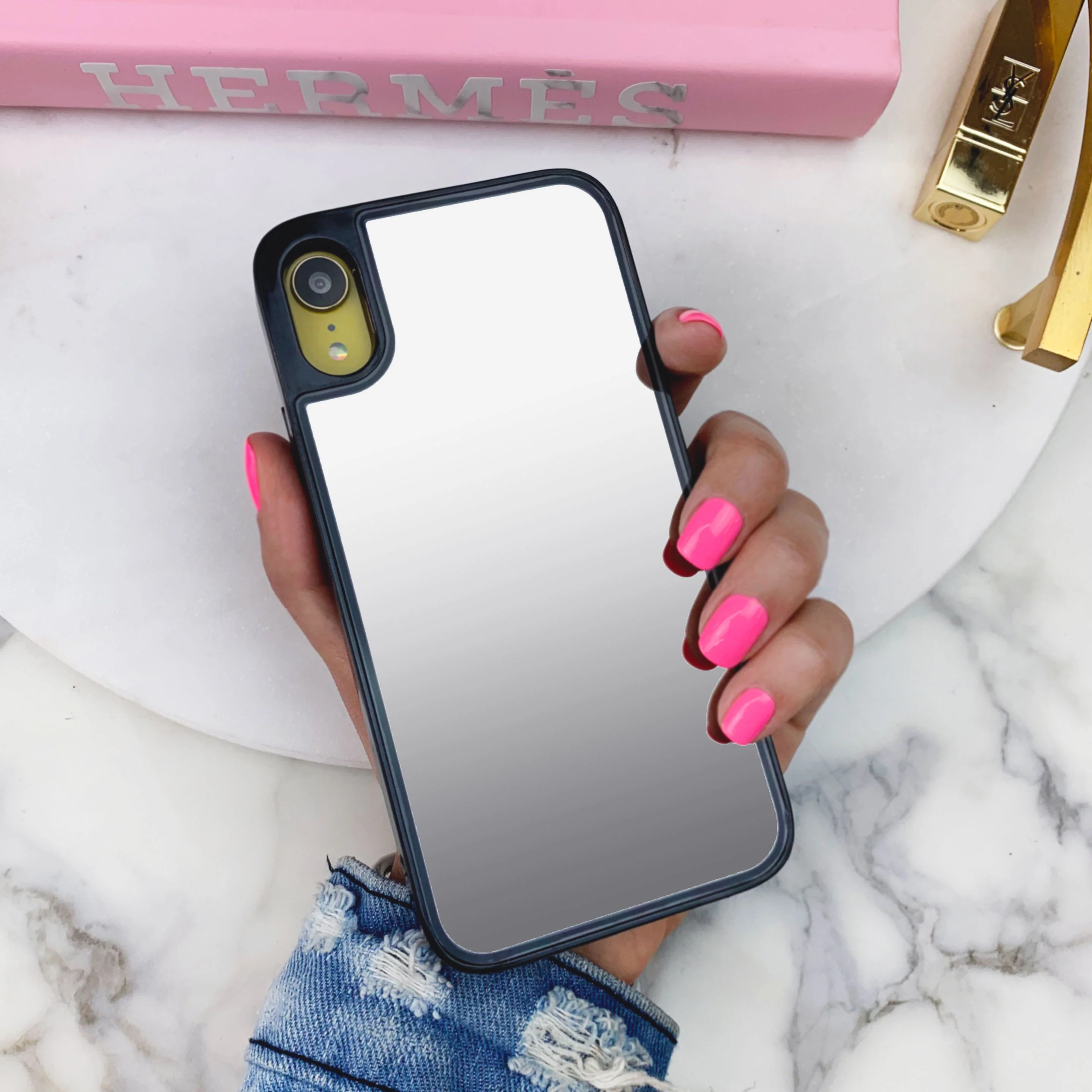Silver Reflective Mirror iPhone Case - Image 38
