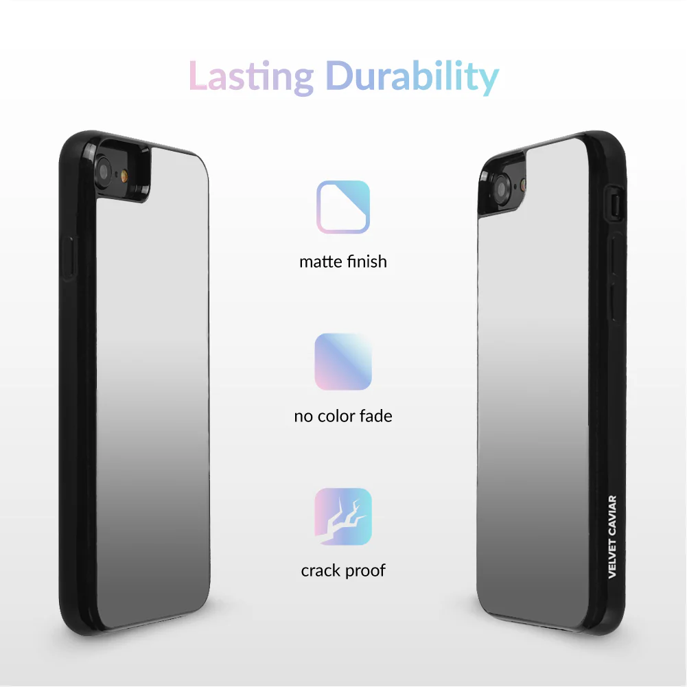 Silver Reflective Mirror iPhone Case - Image 5