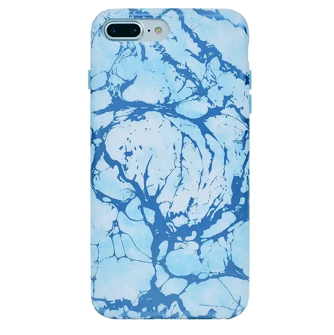 Ocean Blue Chrome Marble iPhone Case - Image 15