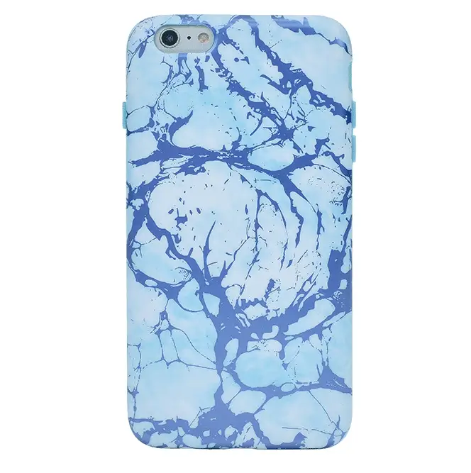 Ocean Blue Chrome Marble iPhone Case - Image 43