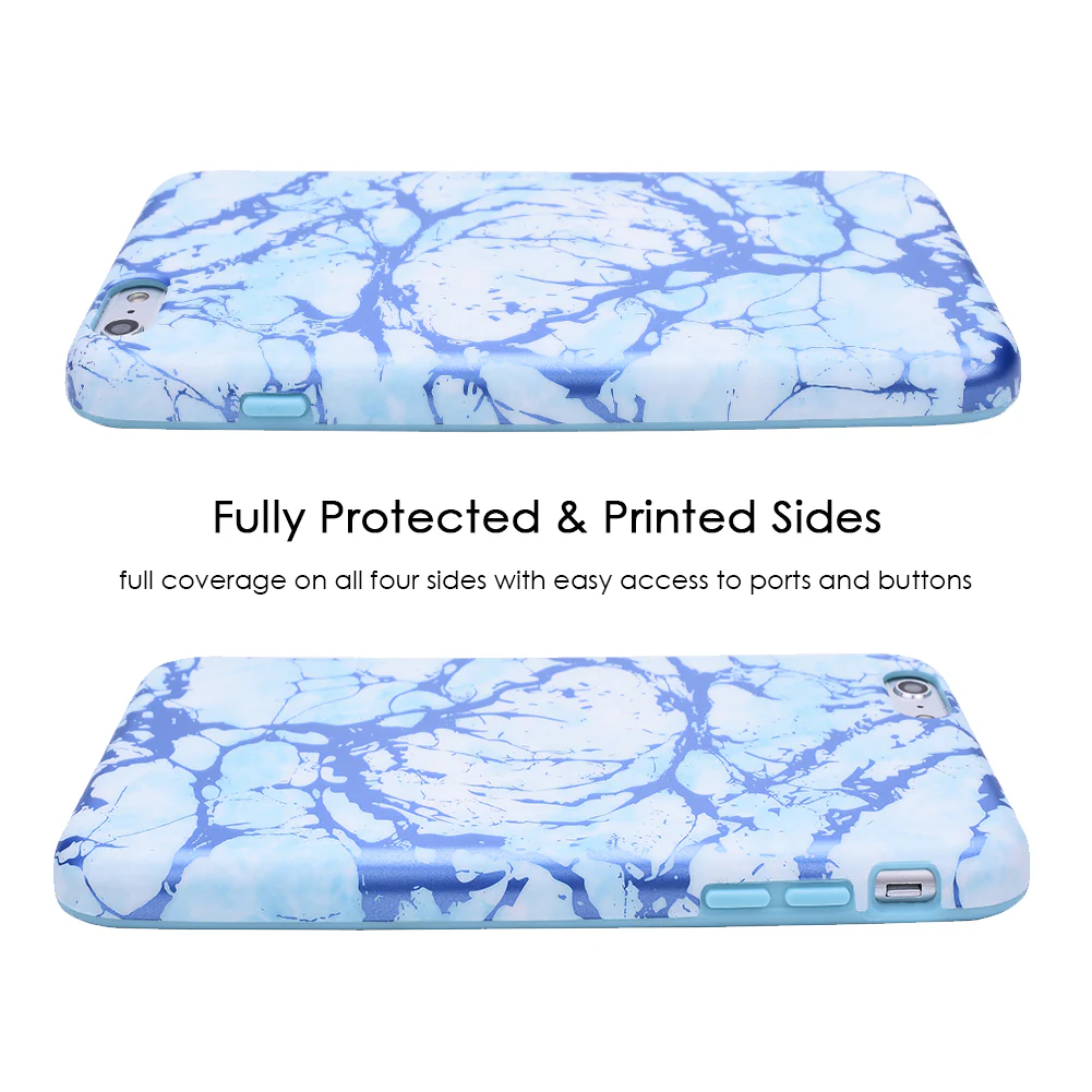Ocean Blue Chrome Marble iPhone Case - Image 46