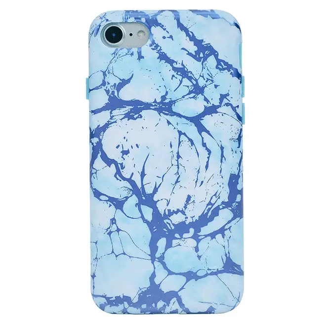 Ocean Blue Chrome Marble iPhone Case - Image 8