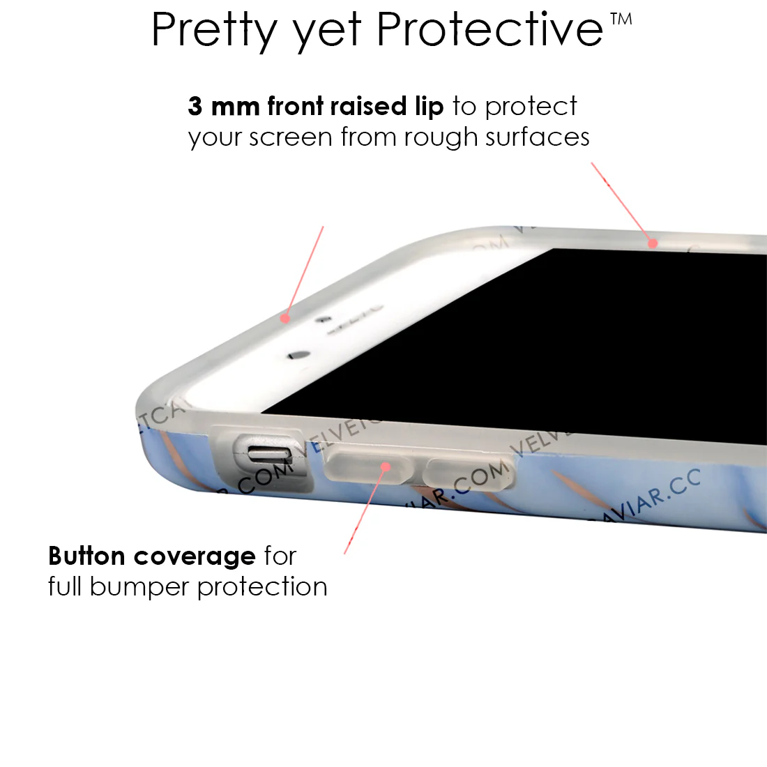 Sky Blue Rose Gold Chrome Marble iPhone case - Image 37