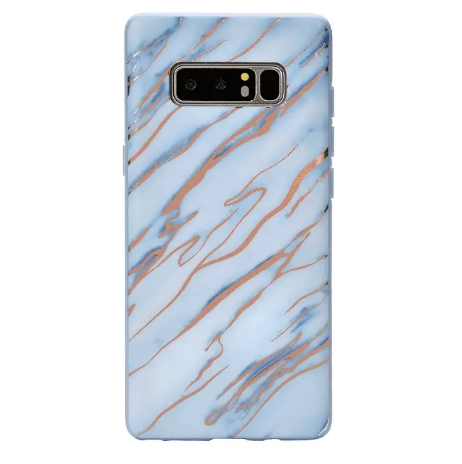 Sky Blue Rose Gold Chrome Samsung Galaxy Case - Image 14