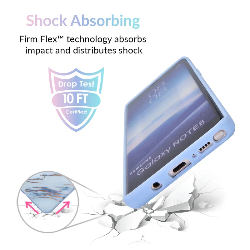 Sky Blue Rose Gold Chrome Samsung Galaxy Case - Image 16