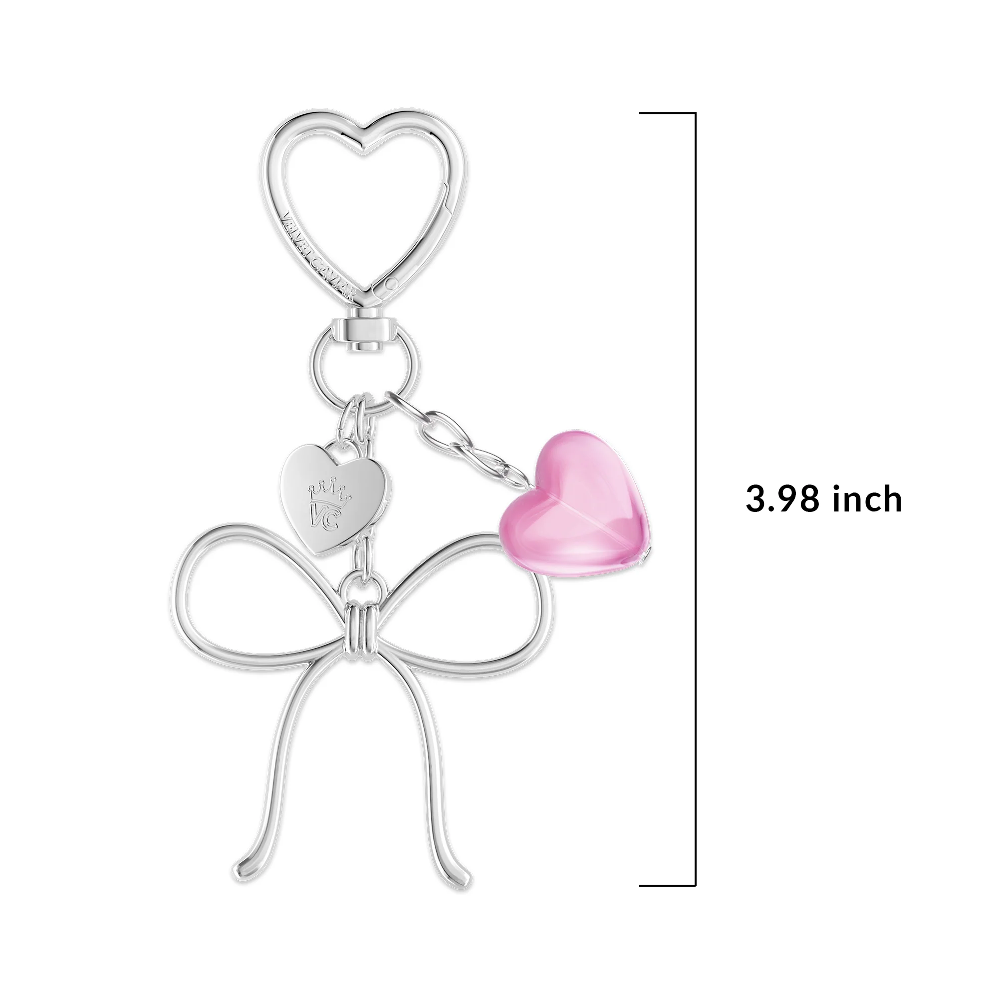 Silver Bow Bag Charm - Image 4
