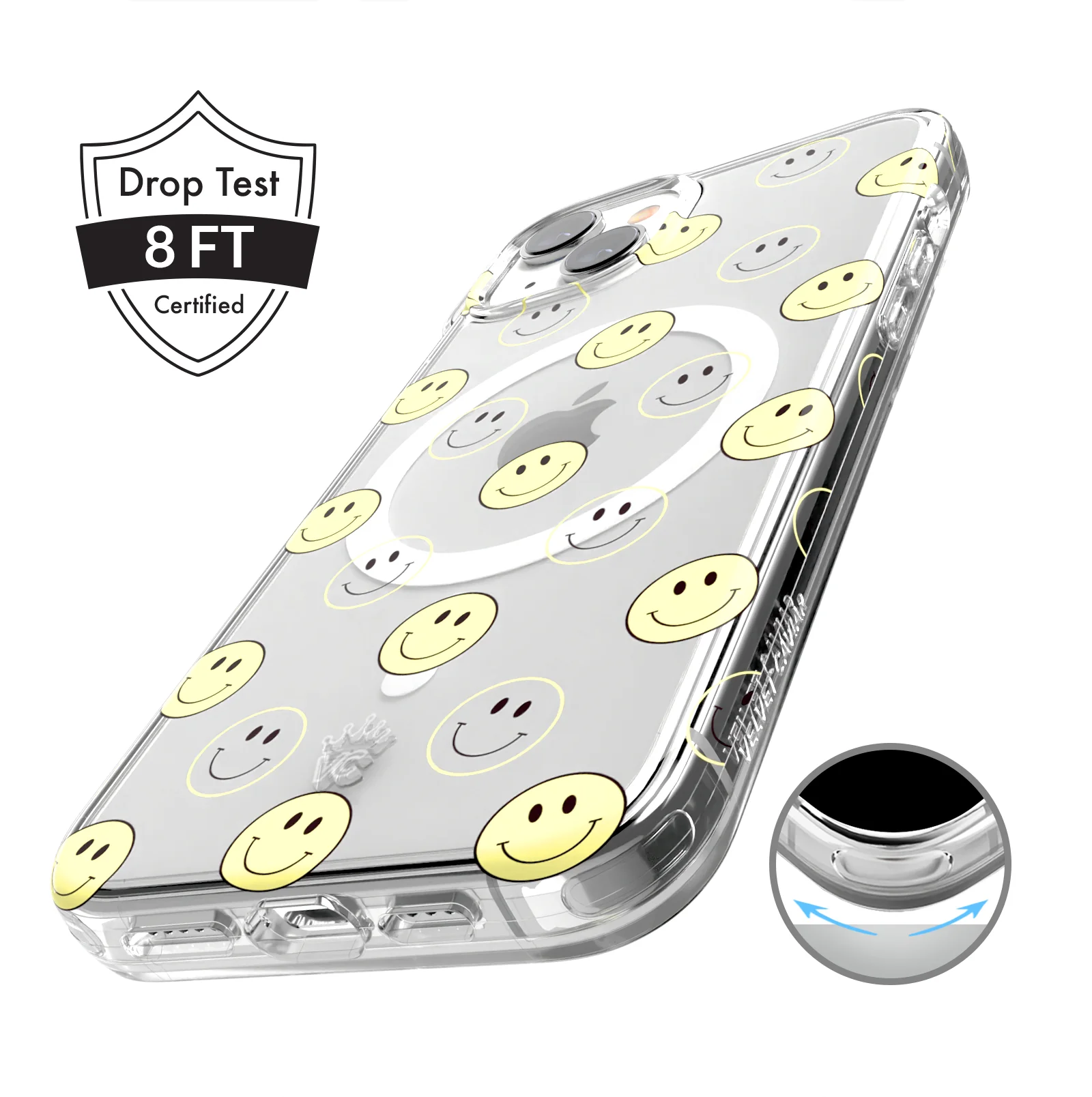 Smiley Clear iPhone Case - Image 126