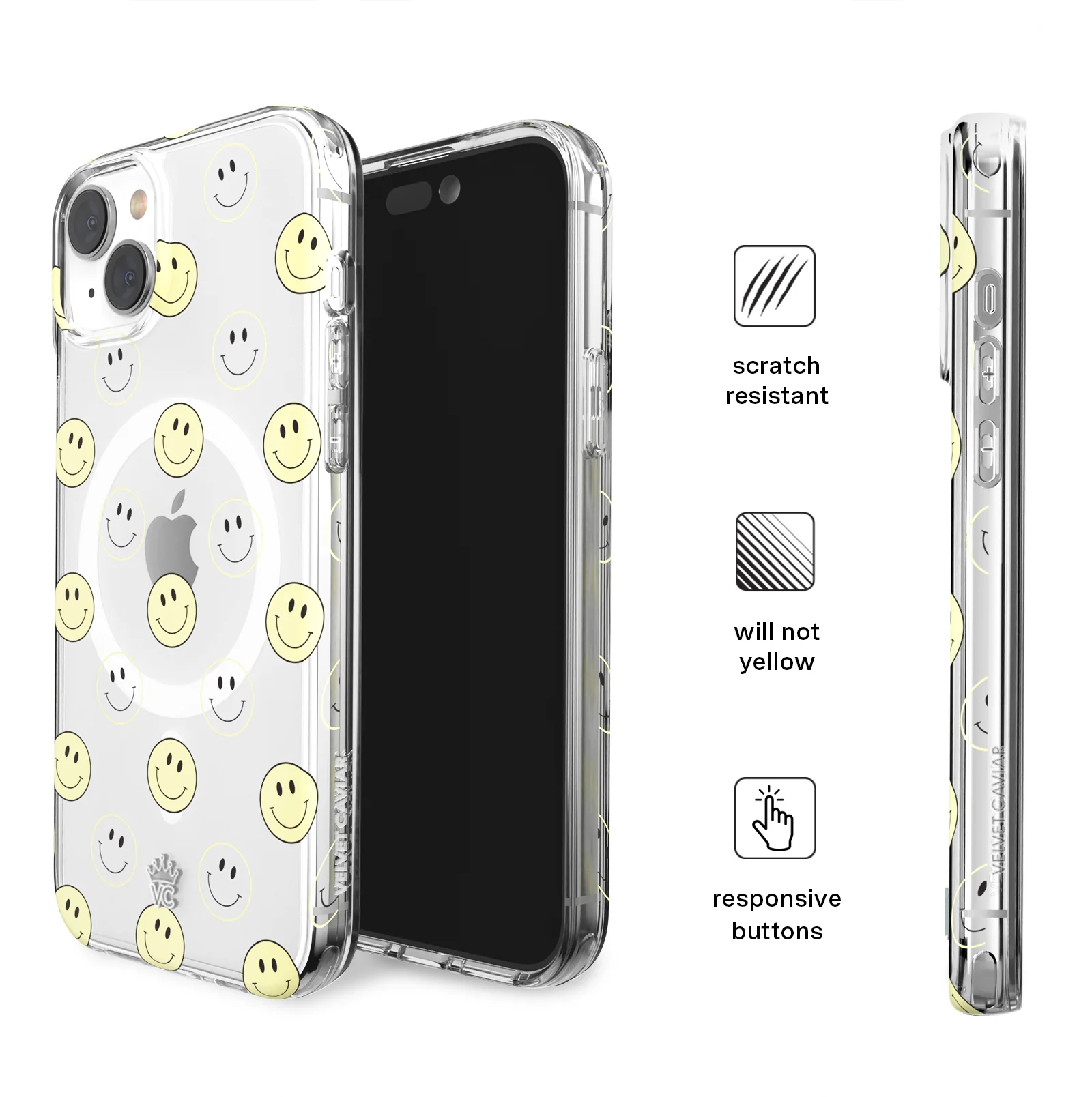 Smiley Clear iPhone Case - Image 133