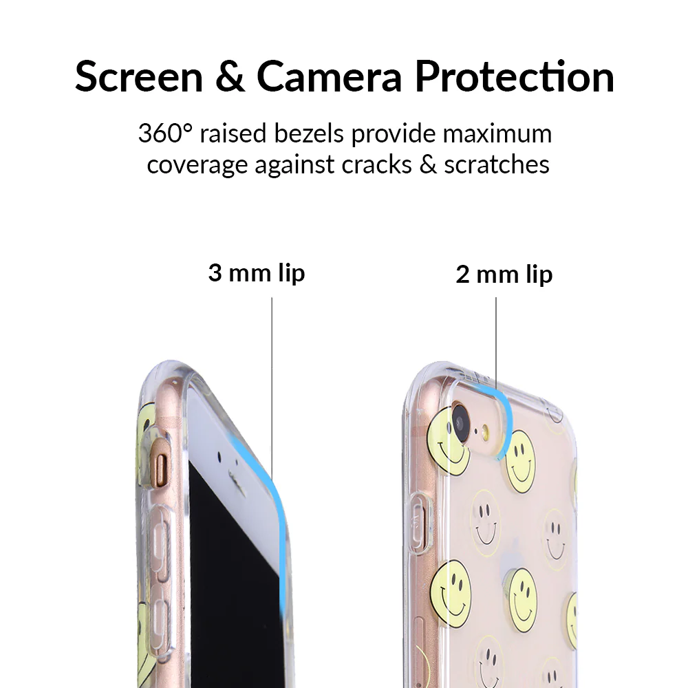 Smiley Clear iPhone Case - Image 3
