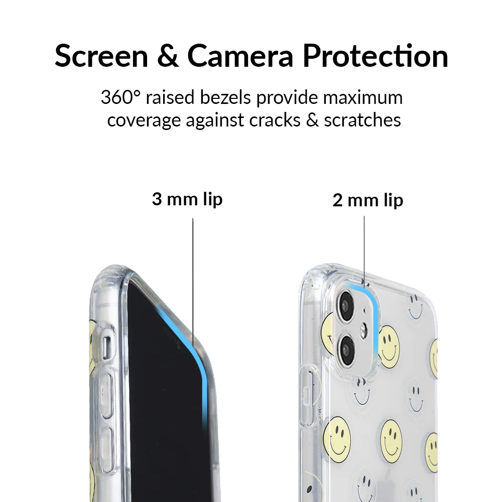 Smiley Clear iPhone Case - Image 33