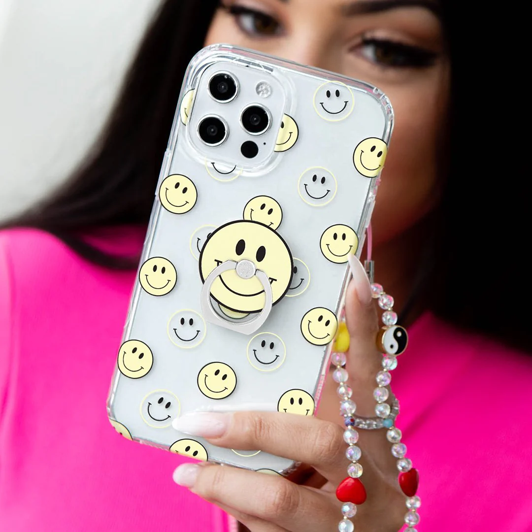 Smiley Clear iPhone Case - Image 74