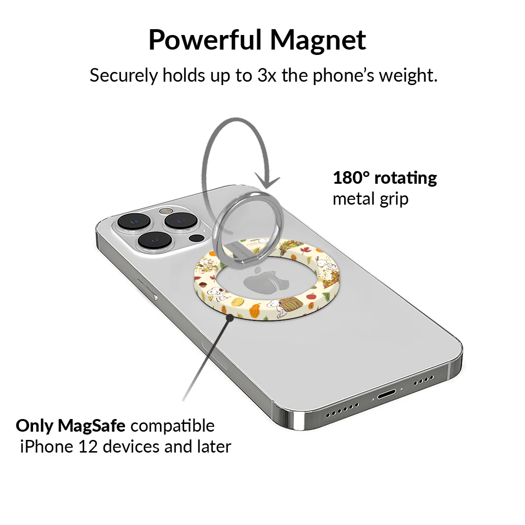 Snoopy Autumn Leaves MagSafe Grip Ring - Image 3
