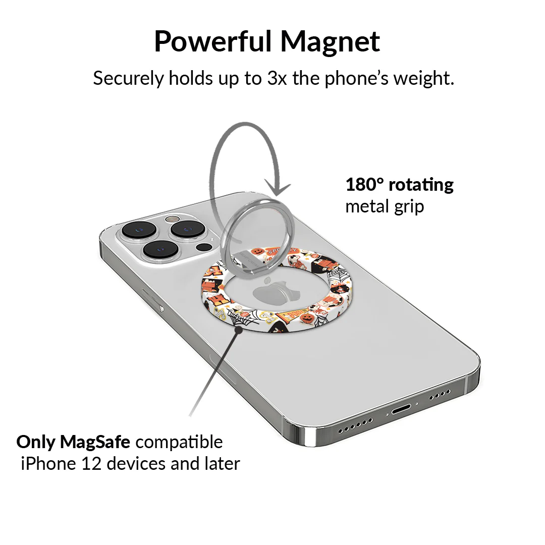 Snoopy Halloween Varsity MagSafe Grip Ring - Image 3