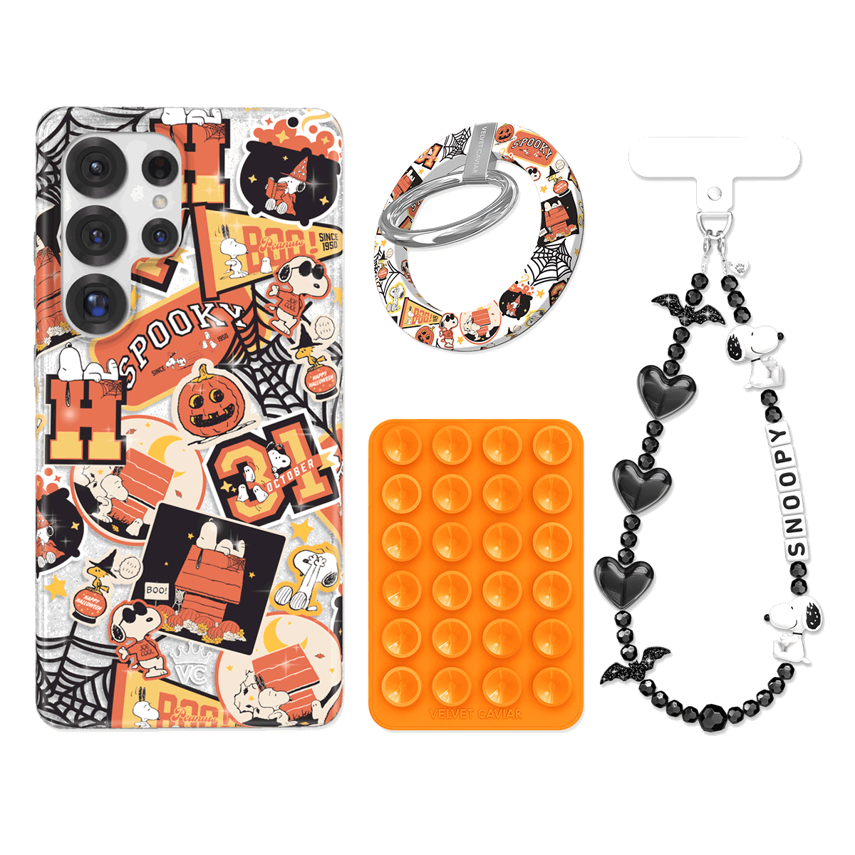 Snoopy Halloween Varsity Glitter Samsung Bundle Set - Image 3
