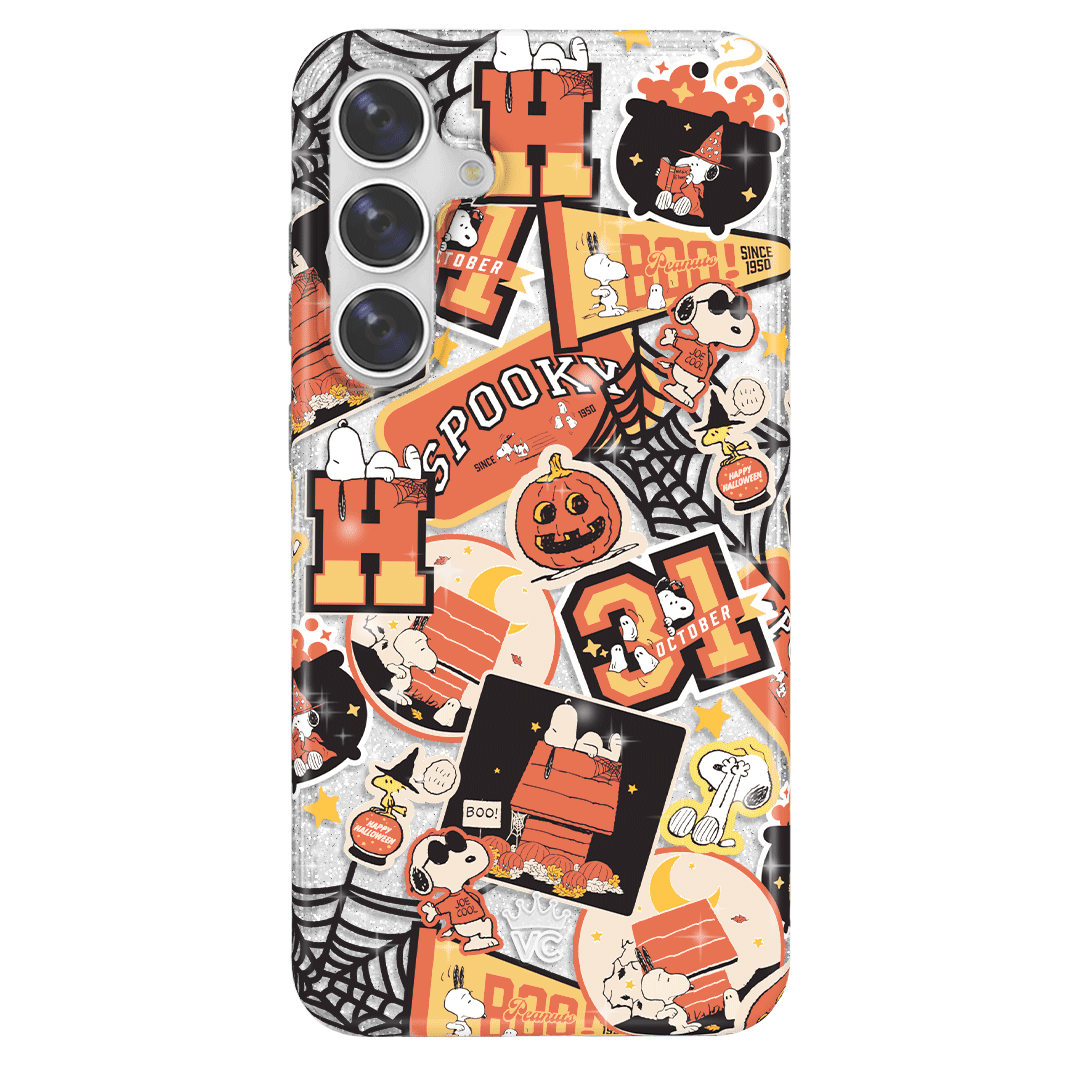 Snoopy Halloween Varsity Glitter Samsung Case - Image 16