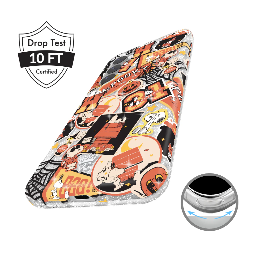 Snoopy Halloween Varsity Glitter Samsung Case - Image 19