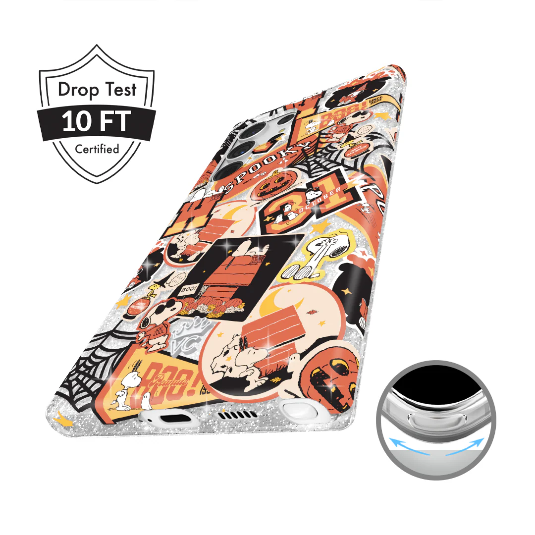 Snoopy Halloween Varsity Glitter Samsung Case - Image 29