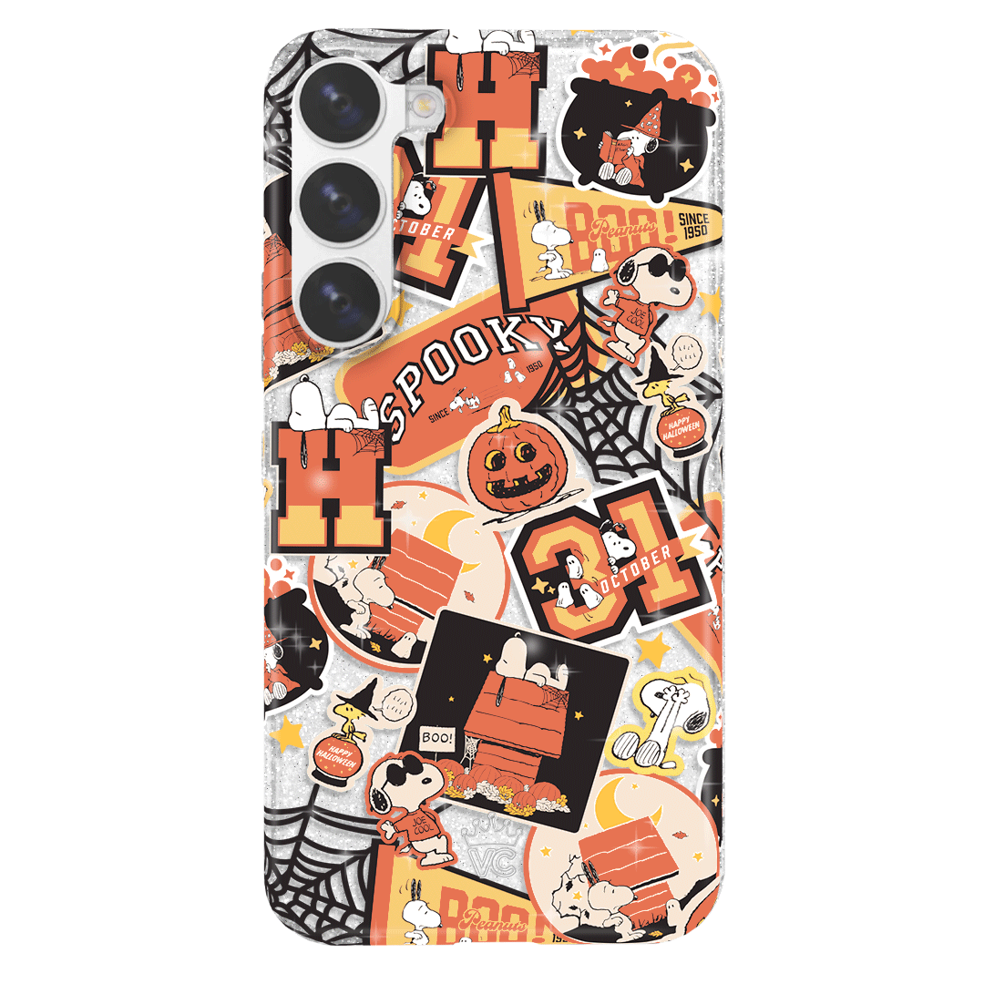 Snoopy Halloween Varsity Glitter Samsung Case - Image 31