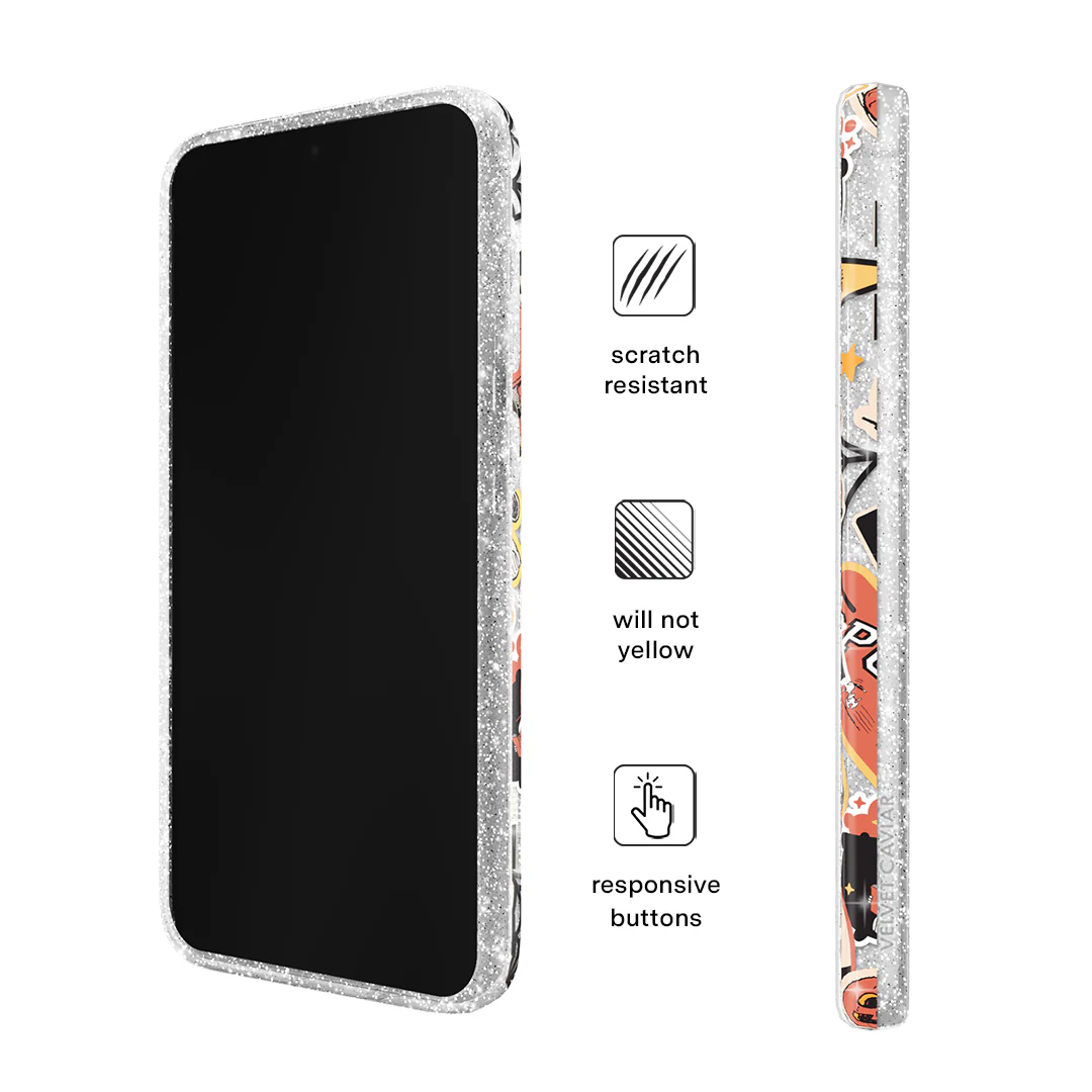 Snoopy Halloween Varsity Glitter Samsung Case - Image 40